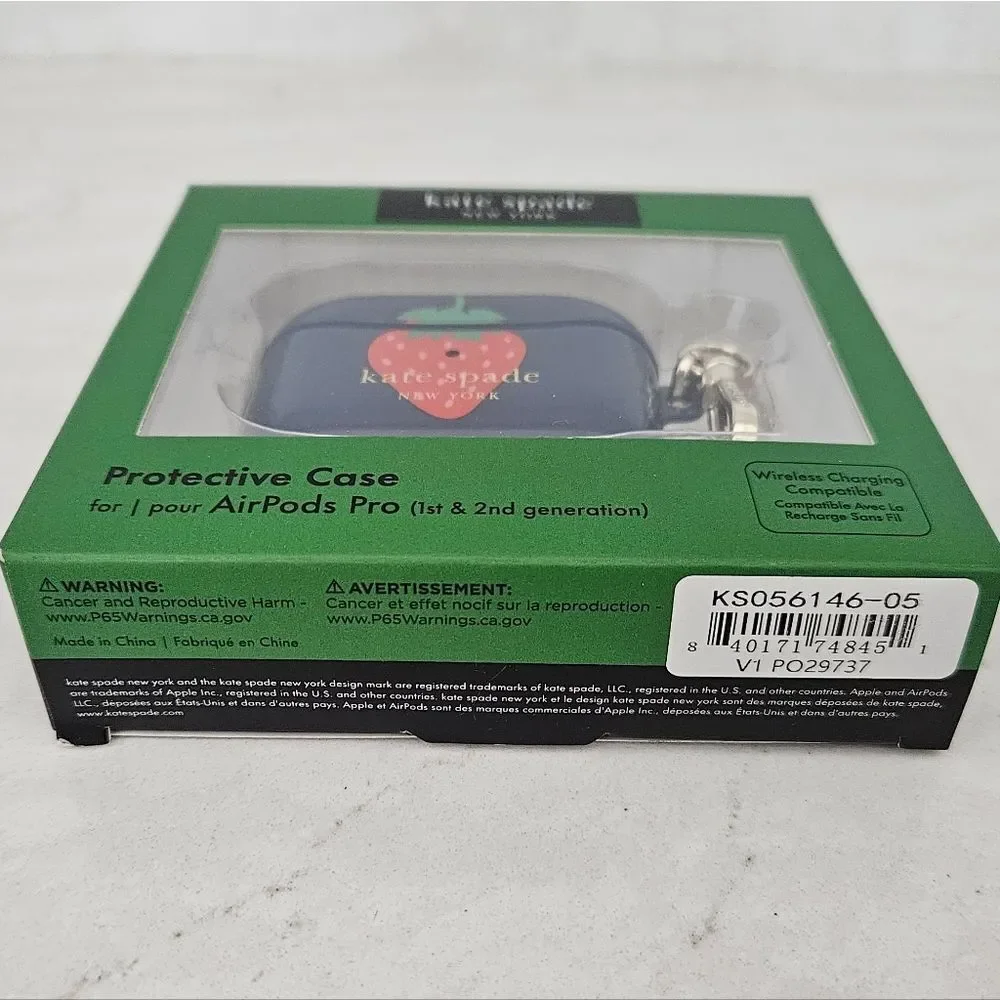 Kate Spade Navy AirPods Pro Case with Strawberry Design